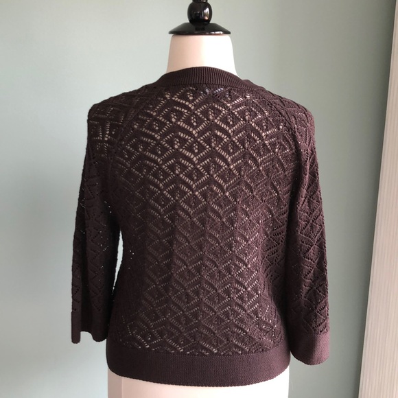 Jones New York Collection crochet cardigan Size L - Picture 3 of 5